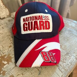 DALE JARRETT Strapback Hat 2007 Hendrick Motorsports Red/White/Blue #88